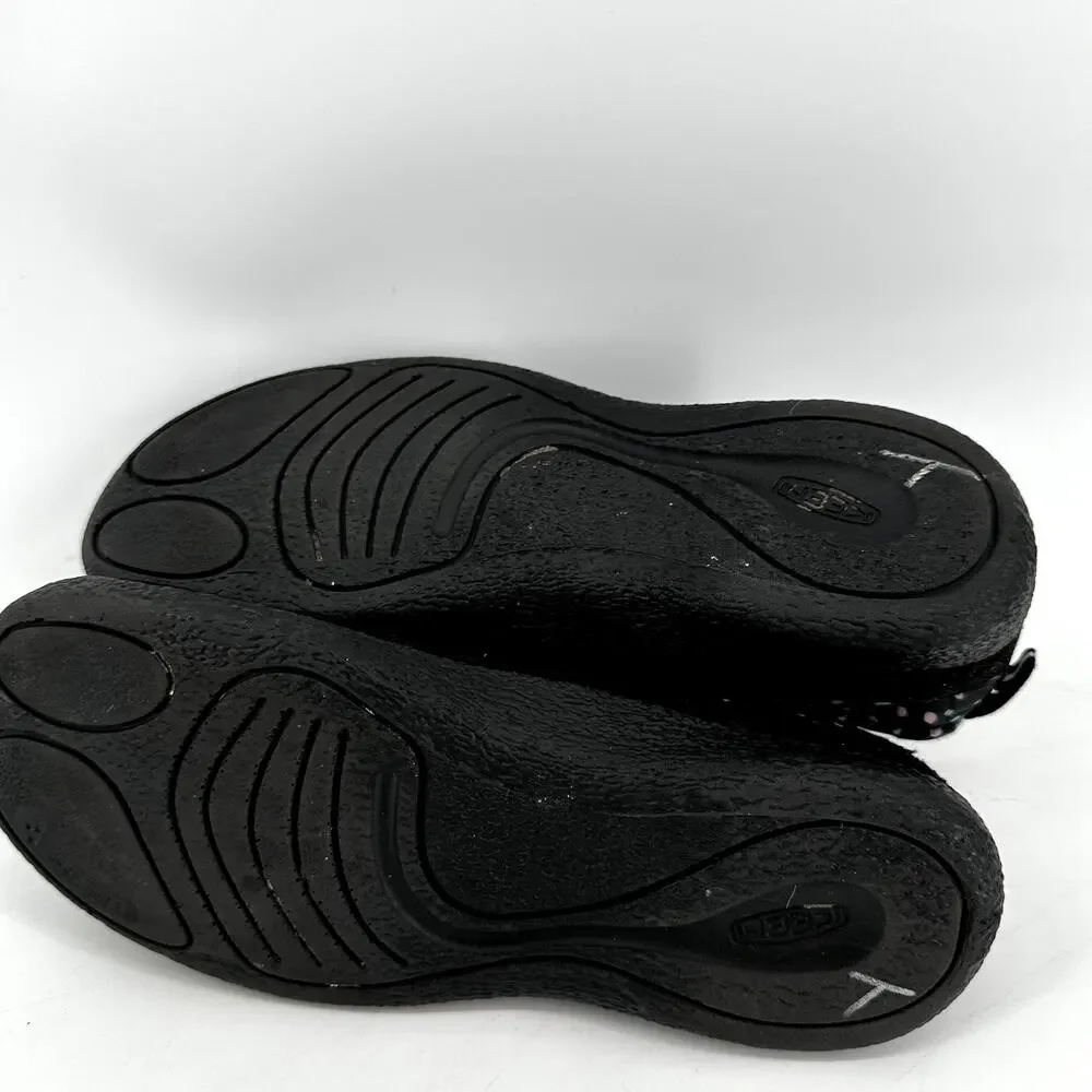 Keen Howser II Slipper Fleece Lined Slip-On Anti-Odor Black Beveled Glass 6